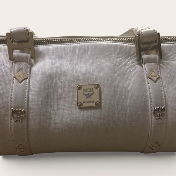 MCM Papillon barrel bag (white) - Picture 2 of 8